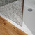 Душевая перегородка Azario Walk-in 120 см AZ-275-120-MB-CBR (стекло 13 мм) чёрный матовый/битое стекло фото 4