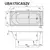 Ванна акриловая V&B O.NOVO 170х75 см UBA170CAS2V-01 фото 6