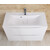 Тумба напольная с раковиной BelBagno 80 см MARINO-800-2C-PIA-BL-P (раковина BB800/450-LV-MR-FT) белый фото 