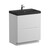 Тумба напольная с раковиной BelBagno 60 см MARINO-600-2C-PIA-BL-P (раковина BB600/450-LV-ART-AST-NERO) Bianco Lucido фото 