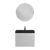 Тумба подвесная с раковиной BelBagno 60 см MARINO-600-2C-SO-BO-P (раковина BB600/450-LV-ART-AST-NERO) Bianco Opaco фото 7