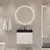 Тумба подвесная с раковиной BelBagno 60 см MARINO-600-2C-SO-BO-P (раковина BB600/450-LV-ART-AST-NERO) Bianco Opaco фото 9