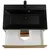 Тумба подвесная с раковиной BelBagno 60 см MARINO-600-2C-SO-RN-P (раковина BB600/450-LV-ART-AST-NERO) Rovere Nature фото 7