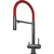 Смеситель для кухни Omoikiri Kanto-PVD-GM 4994013, вороненая сталь/красный -  Смеситель для кухни Omoikiri Kanto-PVD-GM 4994013, вороненая сталь/красный фото
