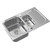 Кухонная мойка Oulin OL-359S 1 мм, нержавеющая сталь фото 