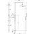 Душевая стойка Paini RST3 50CR191ART4P3, верхний душ 200 мм - 3 Душевая стойка Paini RST3 50CR191ART4P3, верхний душ 200 мм фото 3