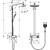 Душевая стойка с термостатом Hansgrohe Raindance Select E 27126000 - 4 Душевая стойка с термостатом Hansgrohe Raindance Select E 27126000 фото 4