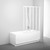 Шторка для ванны Ravak Supernova VS5 115 см 794E010041 белый/rain -  Шторка для ванны Ravak Supernova VS5 115 см 794E010041 белый/rain фото