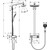 Душевая стойка с термостатом Hansgrohe Raindance Select E 300 2jet Showerpipe 27126400, белый/хром - 5 Душевая стойка с термостатом Hansgrohe Raindance Select E 300 2jet Showerpipe 27126400, белый/хром фото 5