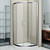 Душевое ограждение Bas Infinity R-80-C-CH 80х80 см, хром/прозрачное -  Душевое ограждение Bas Infinity R-80-C-CH 80х80 см, хром/прозрачное фото