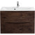 Тумба подвесная с раковиной BelBagno MARINO-750-2C-SO-RW-P 75 см, Rovere Moro фото 