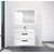 Тумба подвесная с раковиной BelBagno AURORA-800-2C-SO-BL 80 см, Bianco Lucido, Цвет фасада: Bianco Lucido фото 2