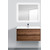 Тумба подвесная с раковиной BelBagno KRAFT-1000-2C-SO-RT 100 см, Rovere Tabacco фото 2