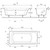 Ванна акриловая Jacob Delafon Ove 180х80 см E60143RU-00, Размер - мм: 1800х800 - 6 Ванна акриловая Jacob Delafon Ove 180х80 см E60143RU-00, Размер - мм: 1800х800 фото 6