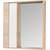 Зеркало-шкаф Акватон Бостон 75 см 1A240302BN010, белый/дуб эврика фото 