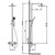 Душевая стойка для ванны с термостатом Timo Tetra-Thermo SX-0169/00 фото 5