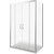 Душевое ограждение Bas Infinity WTW-TD+SP G-CH 150х90 см, хром/матовое фото 