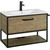Тумба подвесная с раковиной Акватон Лофт Фабрик 80 см 1A2424K6LTDY0, дуб кантри -  Тумба подвесная с раковиной Акватон Лофт Фабрик 80 см 1A2424K6LTDY0, дуб кантри фото