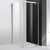Душевое ограждение Cezares Molveno AH-1 90х100 см, хром/прозрачное фото 