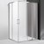 Душевое ограждение Cezares Molveno AH-21 110х90 см, хром/матовое фото 