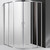 Душевое ограждение Cezares Molveno R-22 110х110 см, хром/прозрачное фото 