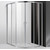 Душевое ограждение Cezares Molveno RH-22 120х110 см, хром/прозрачное фото 