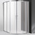 Душевое ограждение Cezares Molveno RH-22 120х110 см, хром/матовое фото 