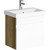 Тумба подвесная с раковиной Aqwella Smart 50 см SRT0105DB, дуб балтийский/белый -  Тумба подвесная с раковиной Aqwella Smart 50 см SRT0105DB, дуб балтийский/белый фото