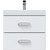 Тумба подвесная с раковиной Mirsant Fuji 60 см с доводчиком, белый - 3 Тумба подвесная с раковиной Mirsant Fuji 60 см с доводчиком, белый фото 3