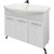 Тумба напольная с раковиной Mirsant Сандра 100/3 см, белый фото 