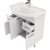 Тумба напольная с раковиной Mirsant Сандра 80 см, белый - 3 Тумба напольная с раковиной Mirsant Сандра 80 см, белый фото 3