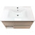 Тумба подвесная с раковиной Comforty Турин 75 см, дуб белый фото 7