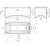 Ванна акриловая Радомир Веста 150x70 см (в комплекте каркас), Размер - мм: 1500х700 - 11 Ванна акриловая Радомир Веста 150x70 см (в комплекте каркас), Размер - мм: 1500х700 фото 11