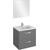 Тумба подвесная с раковиной Jacob Delafon Ola 60 см EB390RU-N14, серый антрацит - 3 Тумба подвесная с раковиной Jacob Delafon Ola 60 см EB390RU-N14, серый антрацит фото 3