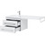 Тумба подвесная с раковиной-столешницей Aquanet Верона 120 см 176667 L, белый - 5 Тумба подвесная с раковиной-столешницей Aquanet Верона 120 см 176667 L, белый фото 5