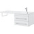 Тумба подвесная с раковиной-столешницей Aquanet Верона 120 см 239568 R, белый - 6 Тумба подвесная с раковиной-столешницей Aquanet Верона 120 см 239568 R, белый фото 6