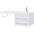 Тумба подвесная с раковиной-столешницей Aquanet Нота 120 см 171483 R, белый - 10 Тумба подвесная с раковиной-столешницей Aquanet Нота 120 см 171483 R, белый фото 10
