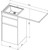 Тумба напольная с раковиной-столешницей Aquanet Токио 110 см 239289 L, белый - 17 Тумба напольная с раковиной-столешницей Aquanet Токио 110 см 239289 L, белый фото 17