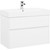 Тумба подвесная с раковиной Aquanet Бруклин 85 см 203960, белый фото 