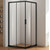 Душевое ограждение Aquanet Pleasure AE60-S-100x100U-BT 100x100 см (стекло 8 мм), чёрный/прозрачное фото 3