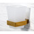 Стакан для зубных щеток WasserKraft Sauer K-7928, цвет золото фото 2