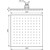 Верхний душ Emmevi 250х250 мм C06658mm250CR фото 2