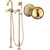 Смеситель для ванны Cezares APHRODITE-VDP-03/24-M, золото, Цвет производителя: золото фото 