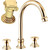 Смеситель для раковины Cezares APHRODITE-BLS2-A-03/24-O, золото фото 