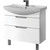Тумба напольная с раковиной Dreja Laguna Plus 105 см 99.0108, белый глянец фото 