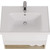 Тумба подвесная с раковиной Dreja Perfecto 70 см 99.0812, дуб эврика/белый глянец фото 5