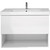 Тумба подвесная с раковиной Dreja Perfecto 60 см 99.0806, белый глянец фото 