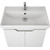 Тумба подвесная с раковиной Dreja Q 70 см 99.1002, белый глянец фото 5