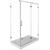 Душевое ограждение Aquanet Beta NWD1231 140х80 см (стекло 8 мм), хром/прозрачное фото 