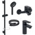 Набор смесителей 3 в 1 для ванны с коротким изливом Jacob Delafon Oscar E29845RU-BL, черный матовый -  Набор смесителей 3 в 1 для ванны с коротким изливом Jacob Delafon Oscar E29845RU-BL, черный матовый фото